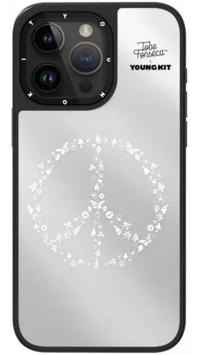 iPhone 15 Pro Max Case H&uuml;lle - Youngkit @Tobe Fonseca Mirror Case mit MagSafe - Peace