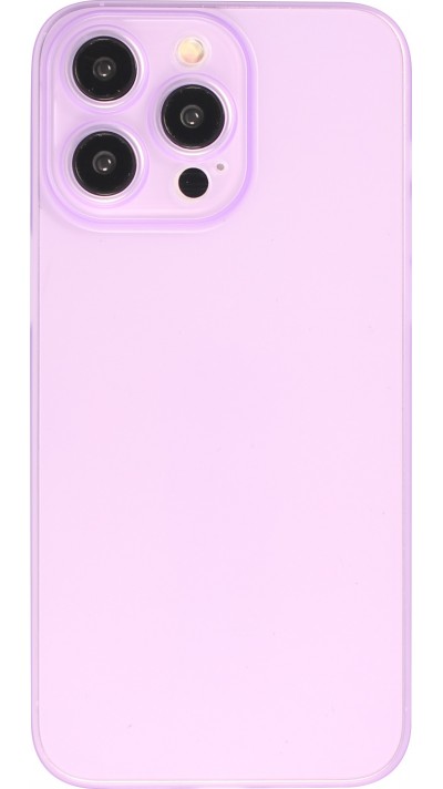 iPhone 15 Pro Max Case Hülle - Plastik ultra dünn semi-transparent matt - Violett