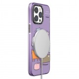 iPhone 15 Pro Case Hülle - Youngkit @Elizabeth Anderson Art Love Cat Case mit Magsafe  - Blau