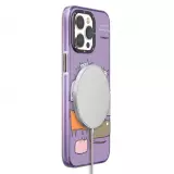 iPhone 15 Pro Case Hülle - Youngkit @Elizabeth Anderson Art Love Cat Case mit Magsafe  - Violett