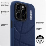 iPhone 15 Pro Case Hülle - Youngkit Passionate Backboard Leather Case mit Magsafe - Schwarz