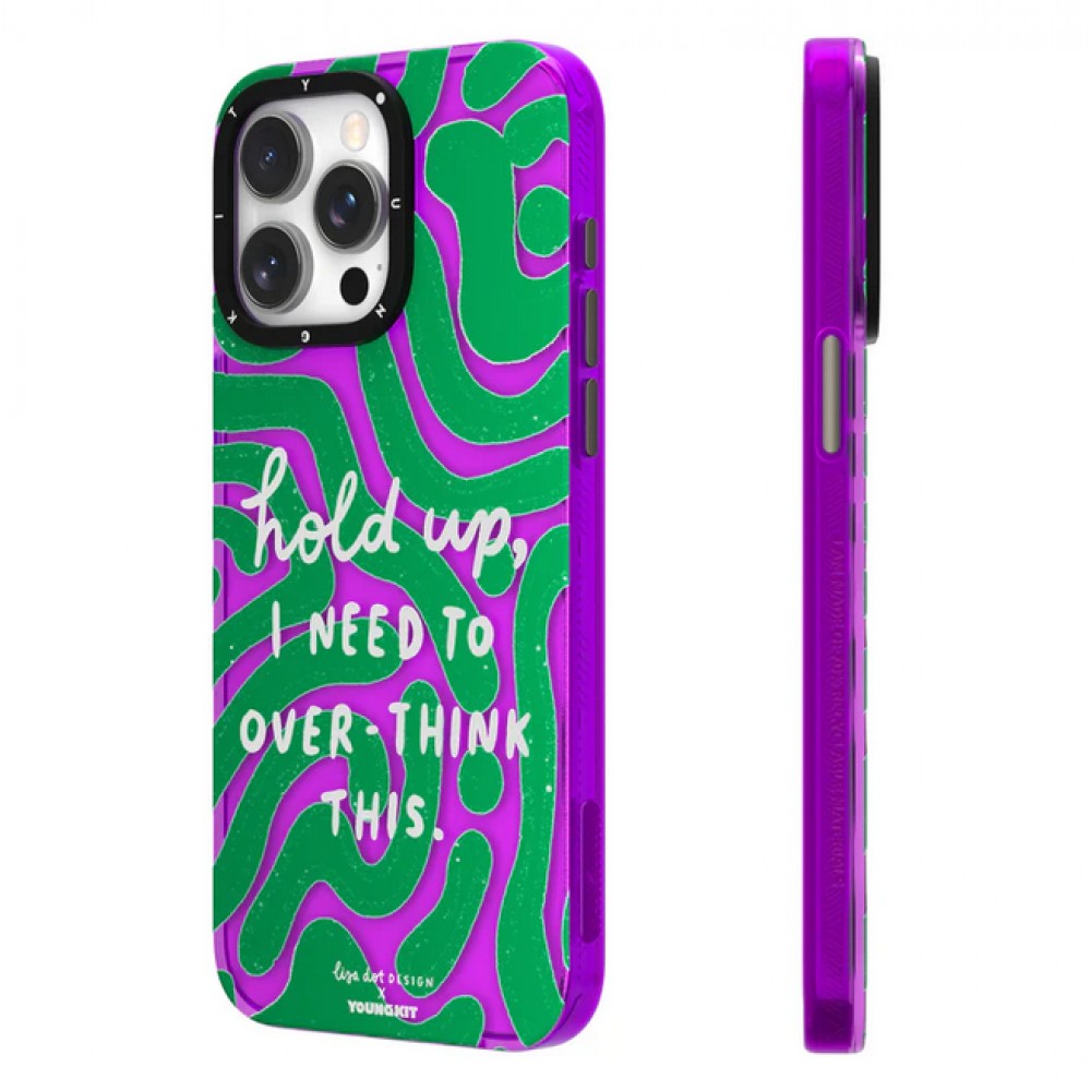 iPhone 15 Case H&uuml;lle - Youngkit @LisadotDesign Positive Quotes Case Overthink this