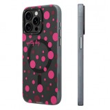 iPhone 15 Case H&uuml;lle - Youngkit Colorful Polka Dots Case mit Magsafe - Schwarz
