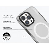 iPhone 15 Case Hülle - Youngkit Transparent Crystal Glossy Case avec Magsafe - Blau