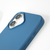 iPhone 16 Case Hülle - Bio Eco-Friendly Vegan mit Handykette Necklace blau