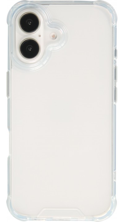iPhone 16 Case Hülle - Gummi Transparent Gel Bumper mit extra Schutz für Ecken Antischock