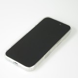 iPhone 16e Case Hülle - Gummi Silikon steif mit MagSafe blaue Rose - Transparent