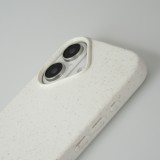 iPhone 16 Plus Case Hülle - Bio Eco-Friendly Vegan mit Handykette Necklace - Weiss