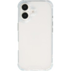 iPhone 16 Plus Case Hülle - Bumper Glass TPU Anti-Schock mit Acryl - Transparent