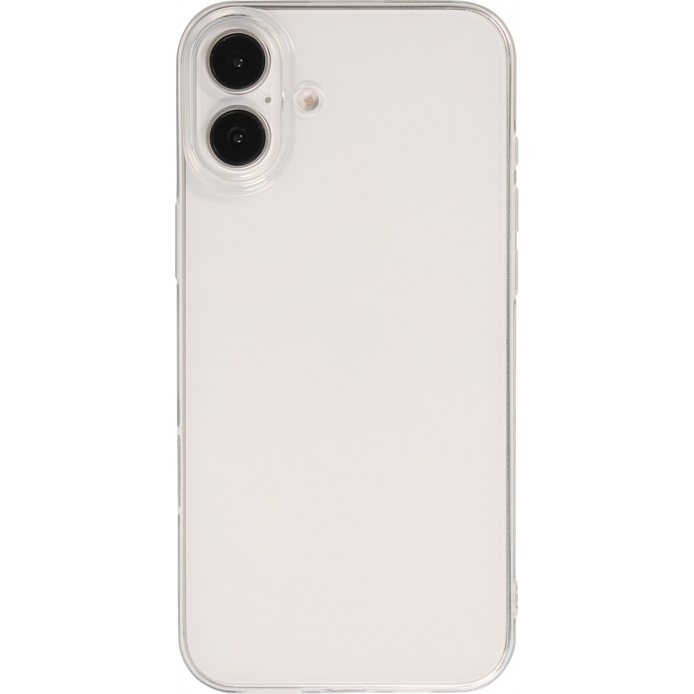 iPhone 16 Plus Case Hülle - Ultra-thin Gummi Transparent 0.8 mm Gel-Silikon Superdünn und flexibel