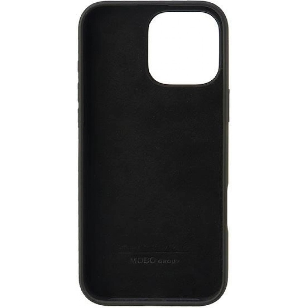iPhone 16 Pro Max Case Hülle - Audi Silikon Soft Touch mit Logo - Schwarz