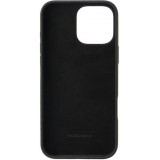 iPhone 16 Pro Max Case Hülle - Audi Silikon Soft Touch mit Logo - Schwarz