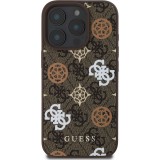 iPhone 16 Pro Max Case Hülle - Guess Monogramm Peony mit MagSafe - Braun