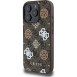 iPhone 16 Pro Max Case Hülle - Guess Monogramm Peony mit MagSafe - Braun