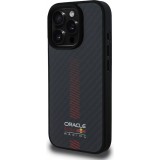 iPhone 16 Pro Case Hülle - Red Bull Racing Carbon Powerbar MagSafe - Schwarz