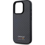 iPhone 16 Pro Max Case H&uuml;lle - Red Bull Racing Simple Carbon mit Logo MagSafe - Schwarz
