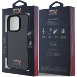iPhone 16 Pro Max Case H&uuml;lle - Red Bull Racing Simple Carbon mit Logo MagSafe - Schwarz