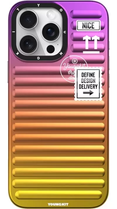 iPhone 16 Pro Max Case H&uuml;lle - Youngkit Glow Luggage-Inspired - Orange