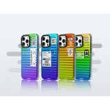 iPhone 16 Pro Max Case H&uuml;lle - Youngkit Glow Luggage-Inspired - Violett/blau