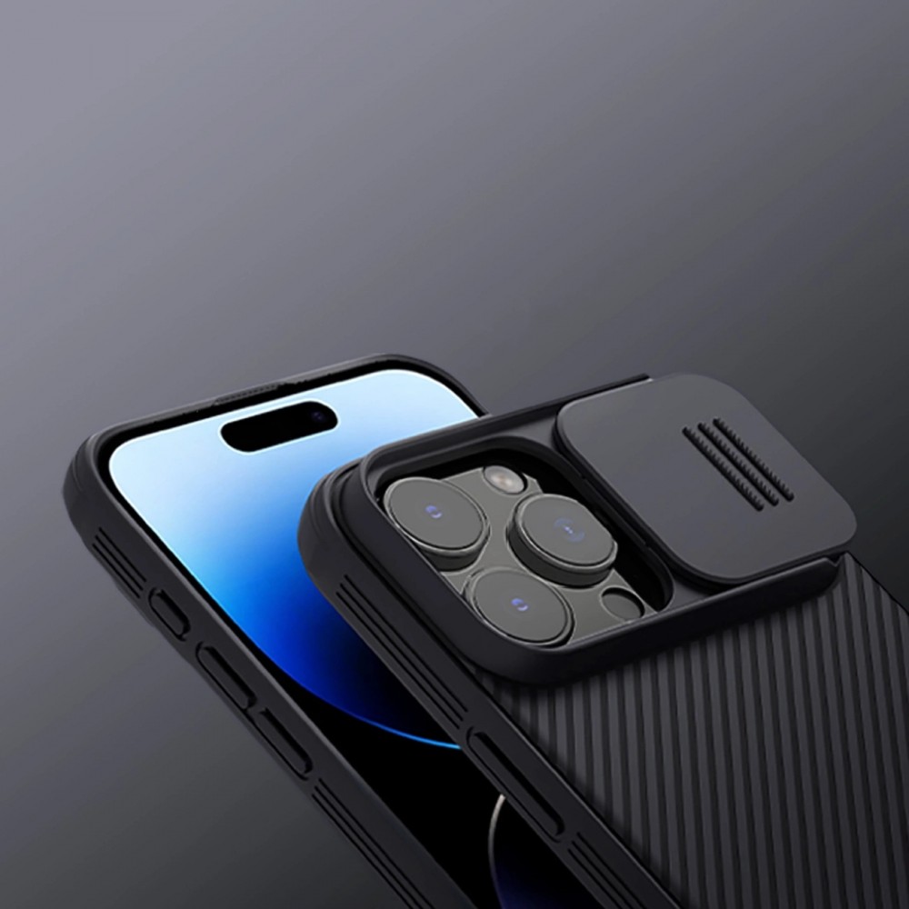 iPhone 16 Pro Case Hülle - Nillkin CamShield Pro Magnetic Case mit MagSafe - Schwarz