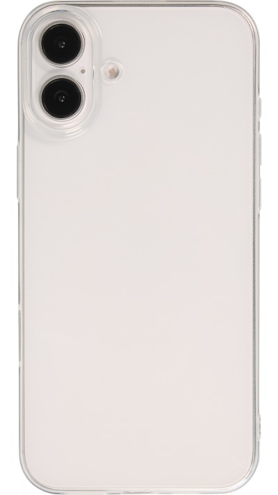 iPhone 16 Case Hülle - Ultra-thin Gummi Transparent 0.8 mm Gel-Silikon Superdünn und flexibel