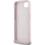 iPhone 16e Case H&uuml;lle - Karl Lagerfeld Choupette Silikon Soft Touch mit MagSafe - Rosa