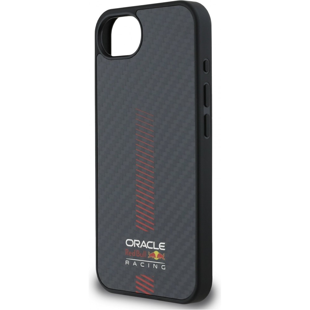 iPhone 16e Case H&uuml;lle - Red Bull Racing Carbon Powerbar MagSafe - Schwarz