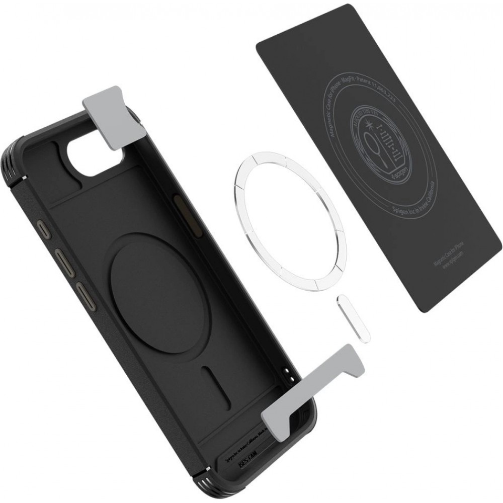 iPhone 16e Case Hülle - Spigen Core Armor MagSafe - Schwarz