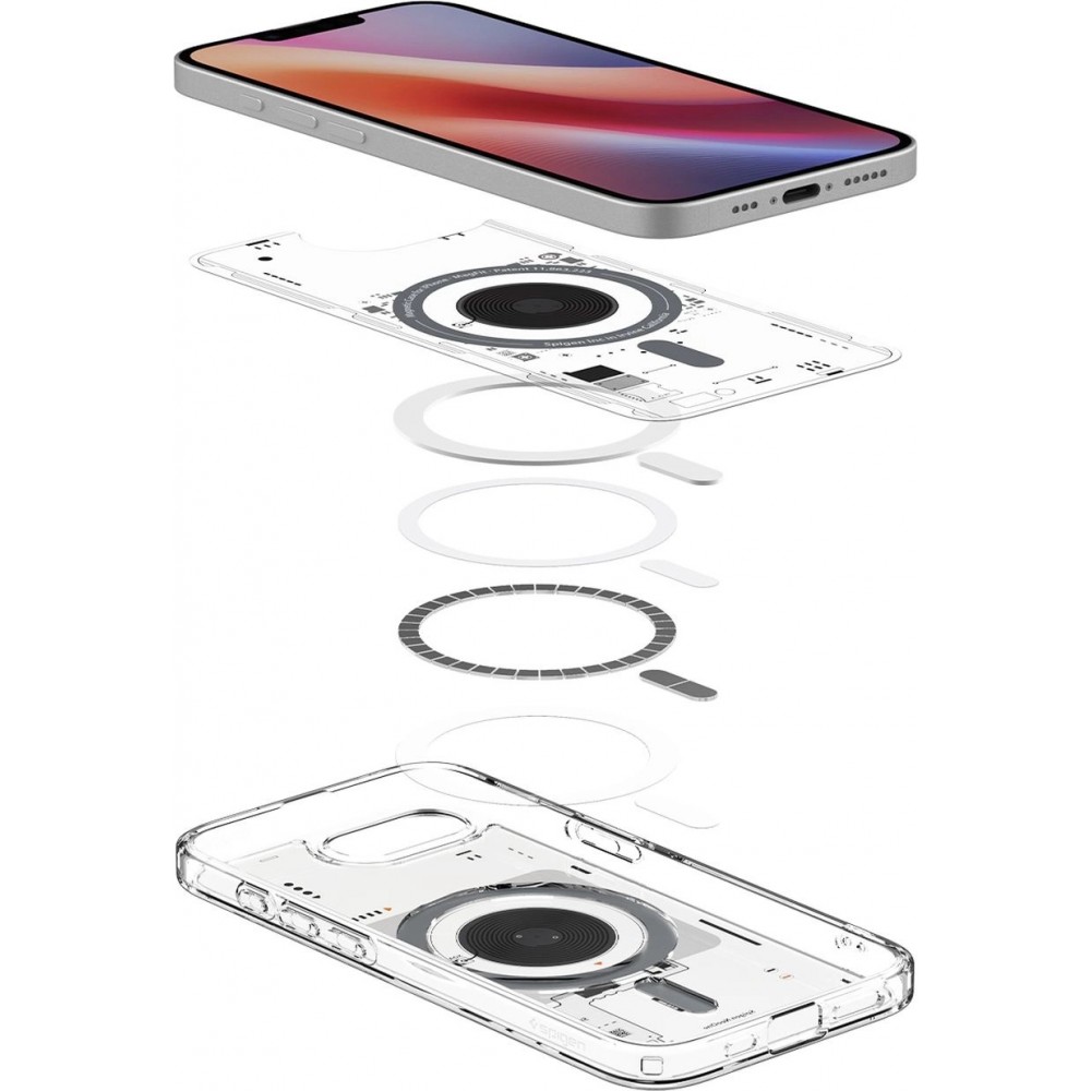 iPhone 16e Case Hülle - Spigen Ultra Hybrid MagSafe Neo One - Transparent