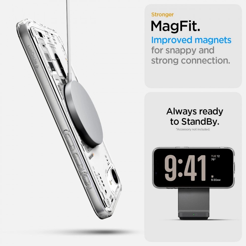 iPhone 16e Case Hülle - Spigen Ultra Hybrid MagSafe Neo One - Transparent