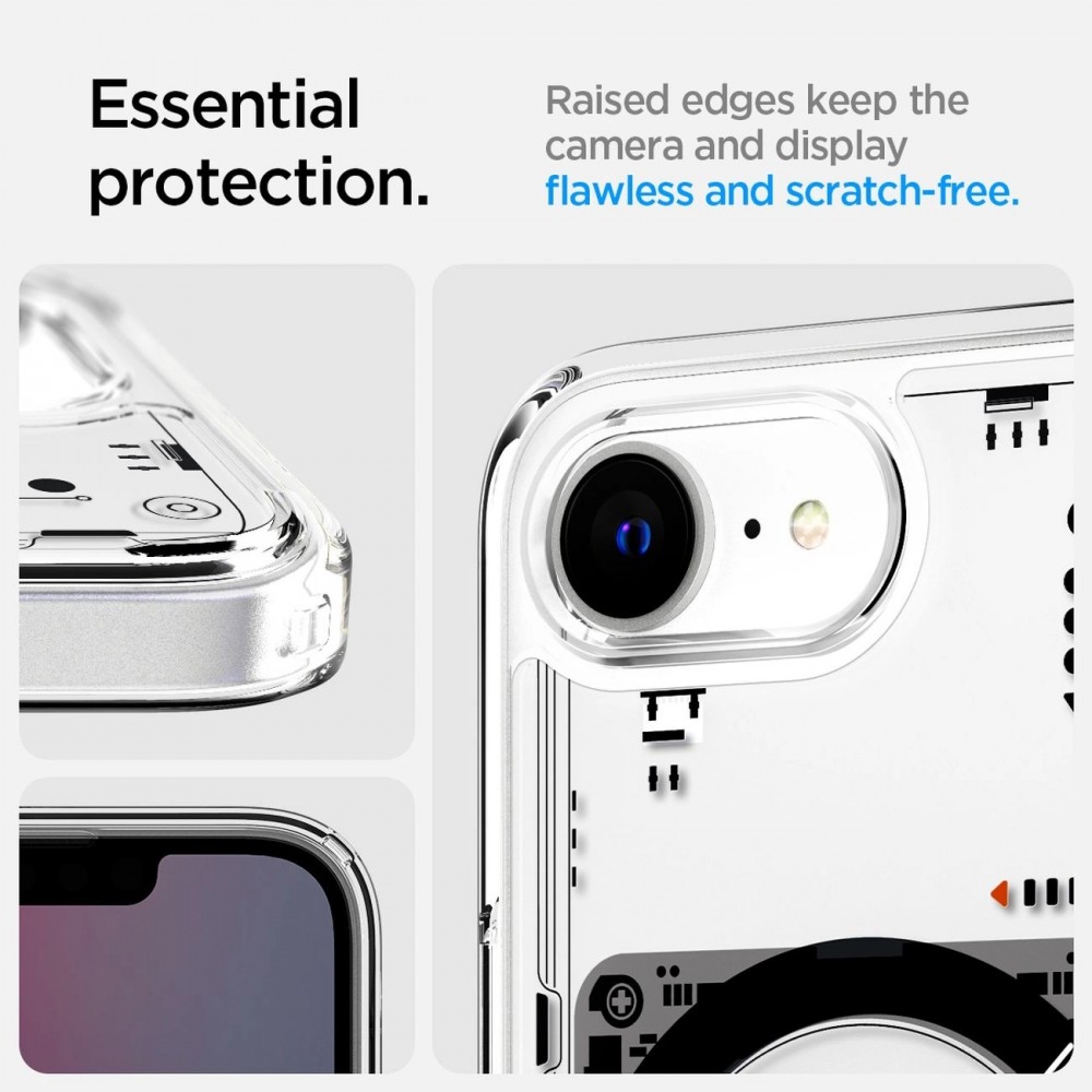 iPhone 16e Case Hülle - Spigen Ultra Hybrid MagSafe Neo One - Transparent