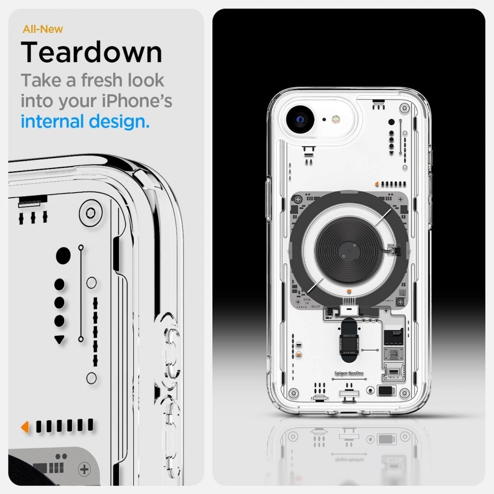 iPhone 16e Case Hülle - Spigen Ultra Hybrid MagSafe Neo One - Transparent