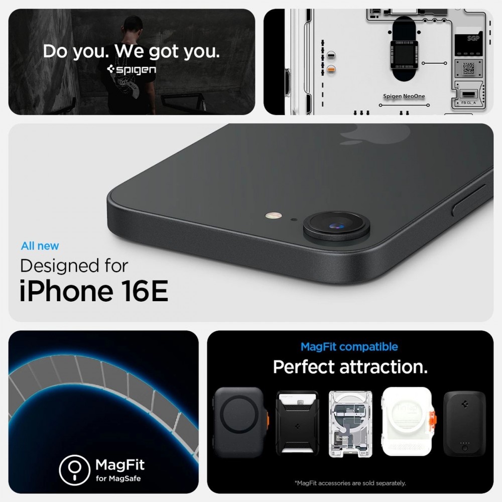 iPhone 16e Case Hülle - Spigen Ultra Hybrid MagSafe Neo One - Transparent