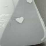 Hülle iPhone 16e - Gummi kleines Herz - Weiss