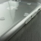 Hülle iPhone 16e - Gummi kleines Herz - Weiss