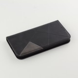 Hülle iPhone 16e - Flip Geometrisch - Schwarz