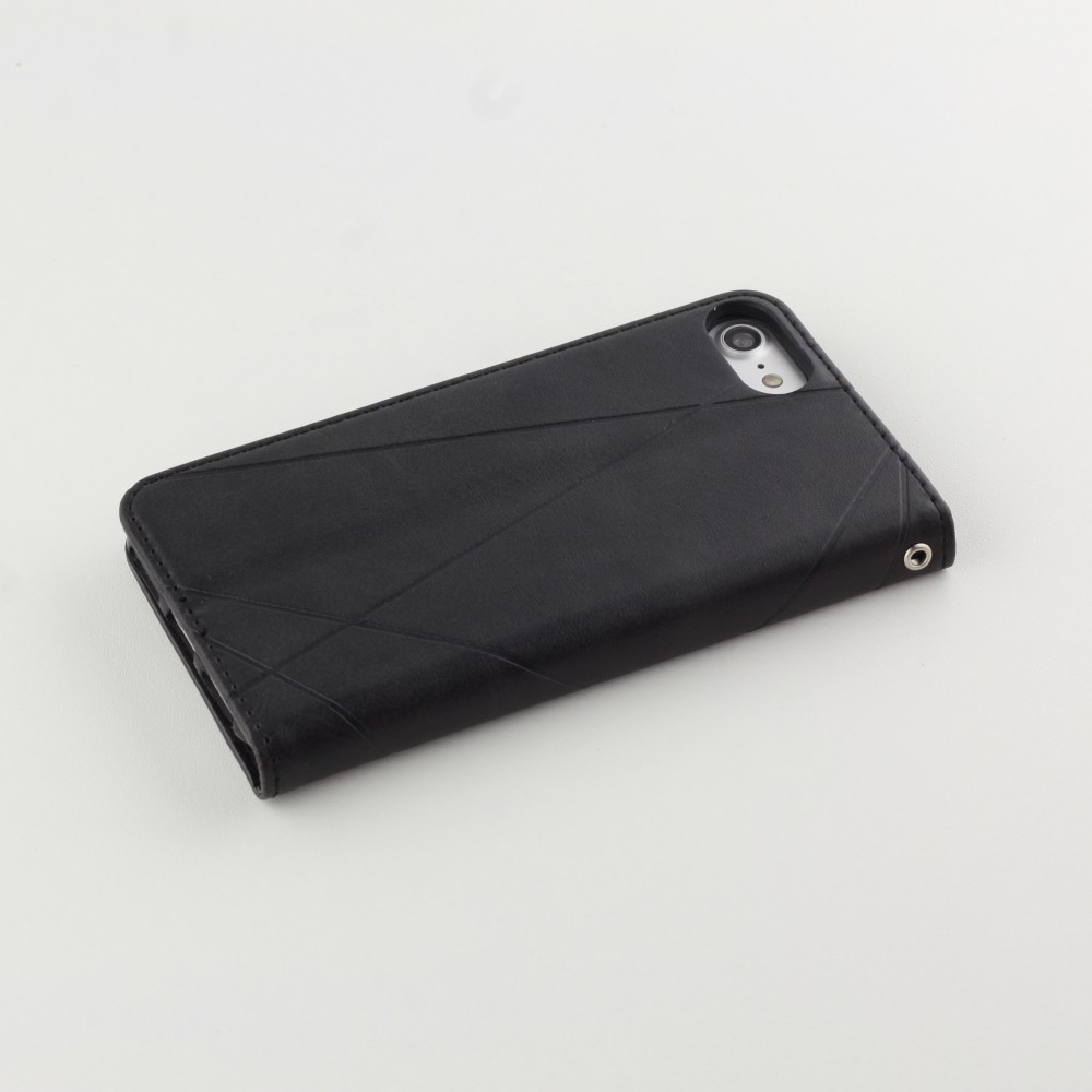 Hülle iPhone 16e - Flip Geometrisch - Schwarz