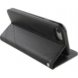 Hülle iPhone 16e - Flip Geometrisch - Schwarz