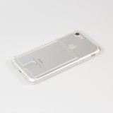 Hülle iPhone 7 / 8 / SE (2020, 2022) - Gummi Bumper Kartenhalter - Transparent