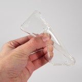 Hülle iPhone 7 / 8 / SE (2020, 2022) - Gummi Bumper Kartenhalter - Transparent