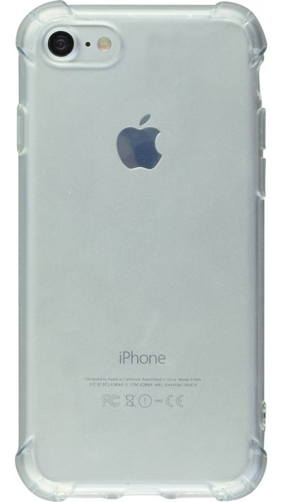 Hülle iPhone 7 Plus / 8 Plus - Gummi Transparent Gel Bumper mit extra Schutz für Ecken Antischock