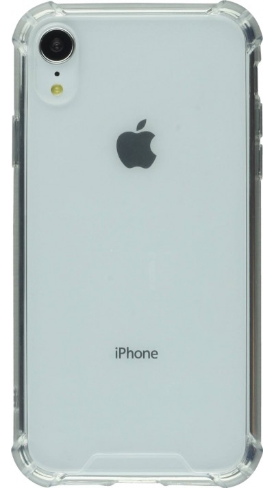 Hülle iPhone XR - Bumper Glass TPU Anti-Schock mit Acryl - Transparent