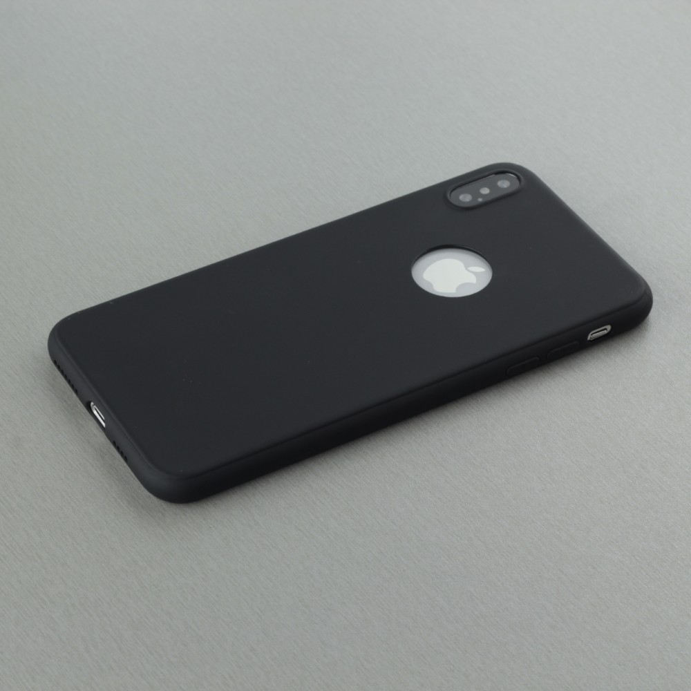 Hülle iPhone XR - Silicone Mat - Schwarz