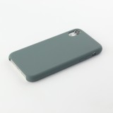 Hülle iPhone XR - Soft Touch - Grün grau