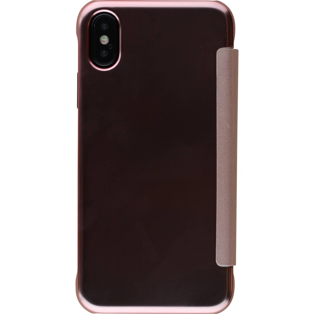 Hülle iPhone X / Xs - Clear View Cover - Hellrosa
