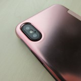 Hülle iPhone X / Xs - Clear View Cover - Hellrosa