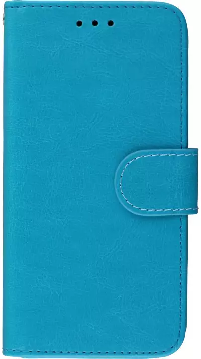 Hülle iPhone X / Xs - Premium Flip Leder Tasche - Türkis