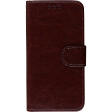 Hülle iPhone X / Xs - Premium Flip - Braun