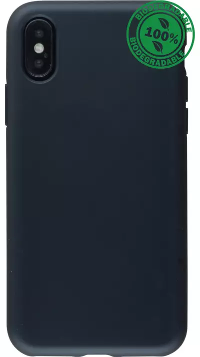 Hülle iPhone X / Xs - Bio Eco-Friendly biologisch Kompostierbar ökologisch - Schwarz