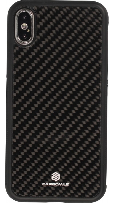 Hülle iPhone X / Xs - Carbomile Carbon Fiber